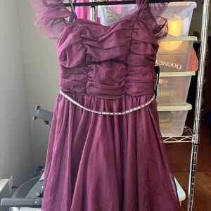 Elegant Purple cocktail Dress